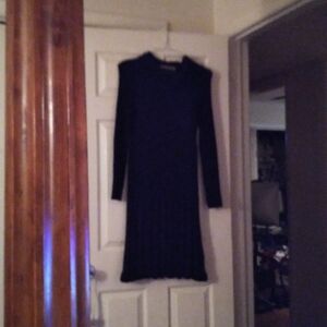 Black sweater dress